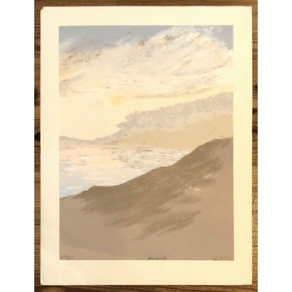 17.5"x23 Signed Numbered Ltd Ed Religious PRINT Beach EXODUS II by PAUL SCHRODER